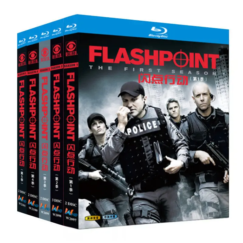 

Blu-ray Ultra HD TV Series Flashpoint Seasons 1–5 Box Set with English and Traditional Chinese Subtitles