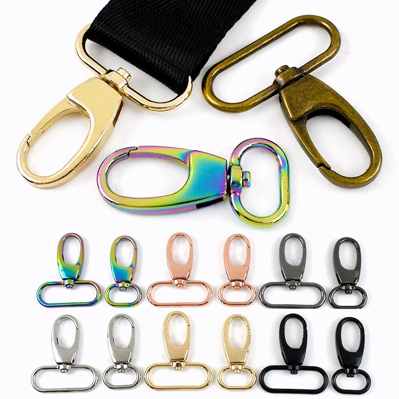 

5/10Pcs 20-38mm Metal Buckles for Bag Strap Carabiner Clips Trigger Swivel Lobster Clasp Handbag Snap Clip Hooks DIY Accessories