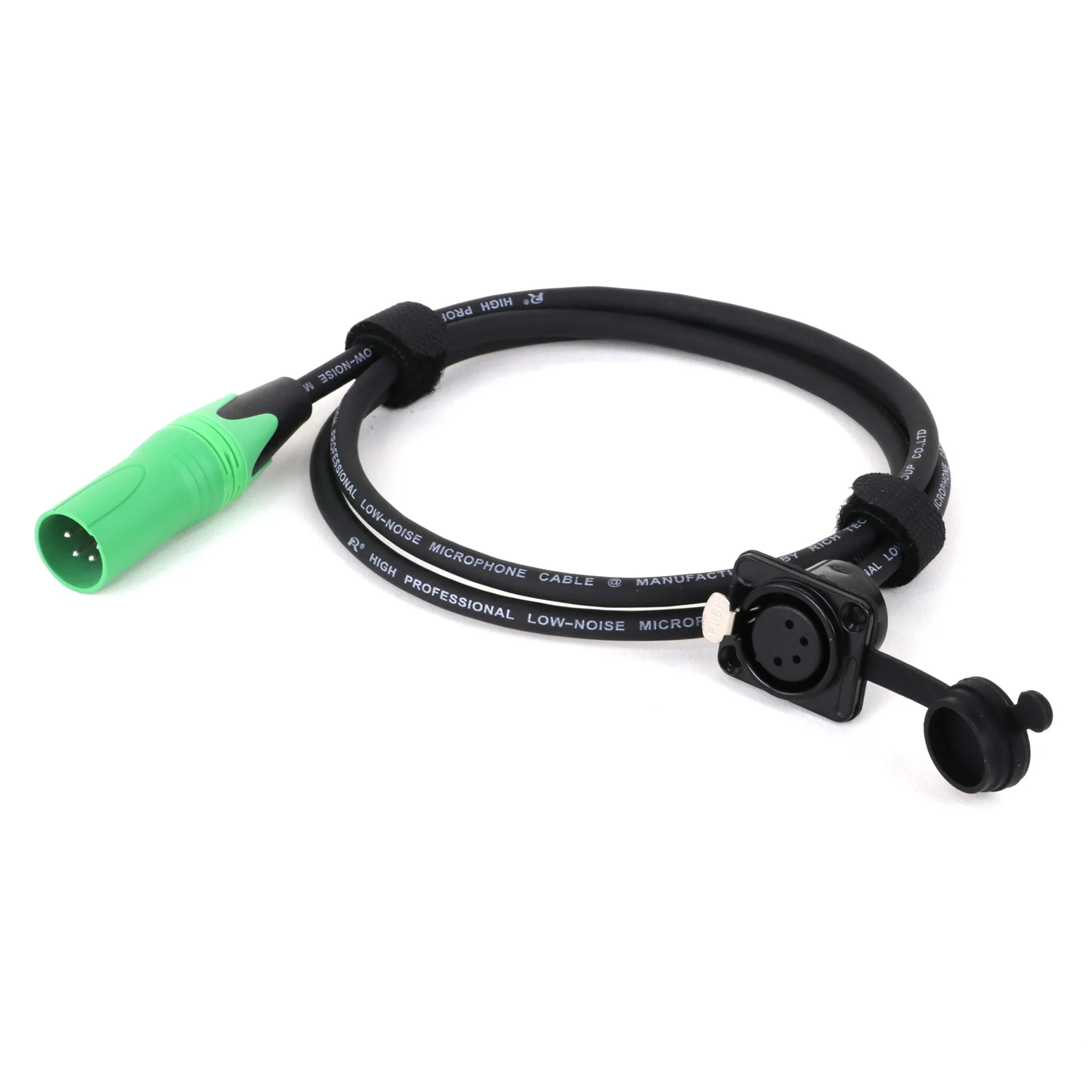 Панельное крепление D-типа 4Pin XLR мама к XLR папа разъем проходной красочный кабель, 4Pin XLR Pass Thru конвертер для микрофона