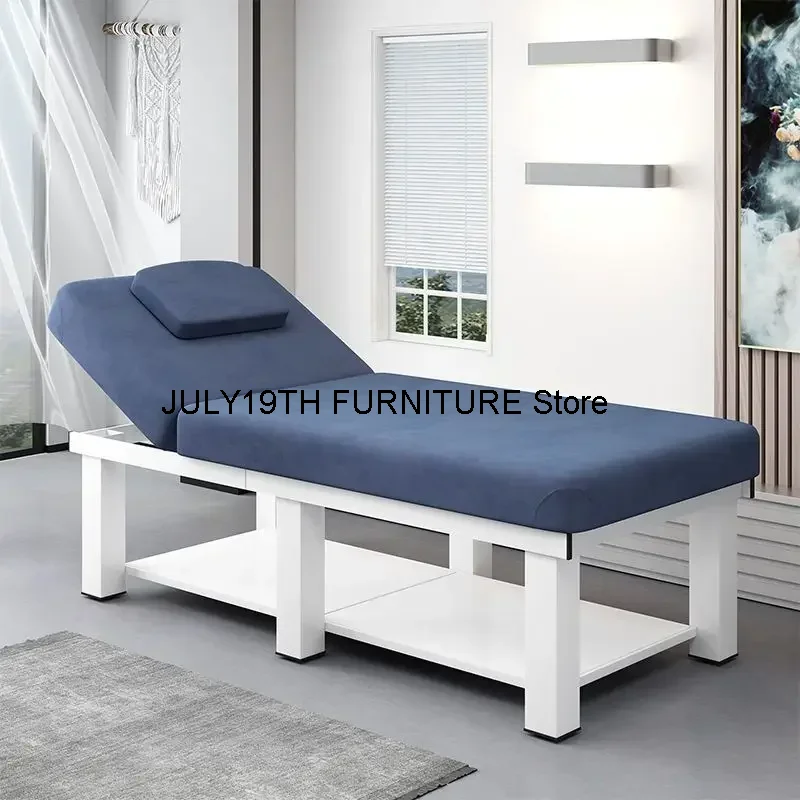 Pedicure Foldable Bed Mattresses Metal Portable Spa Tattoo Massage Chairs Full Body Camastro Plegable Salon Furniture MQ50MB