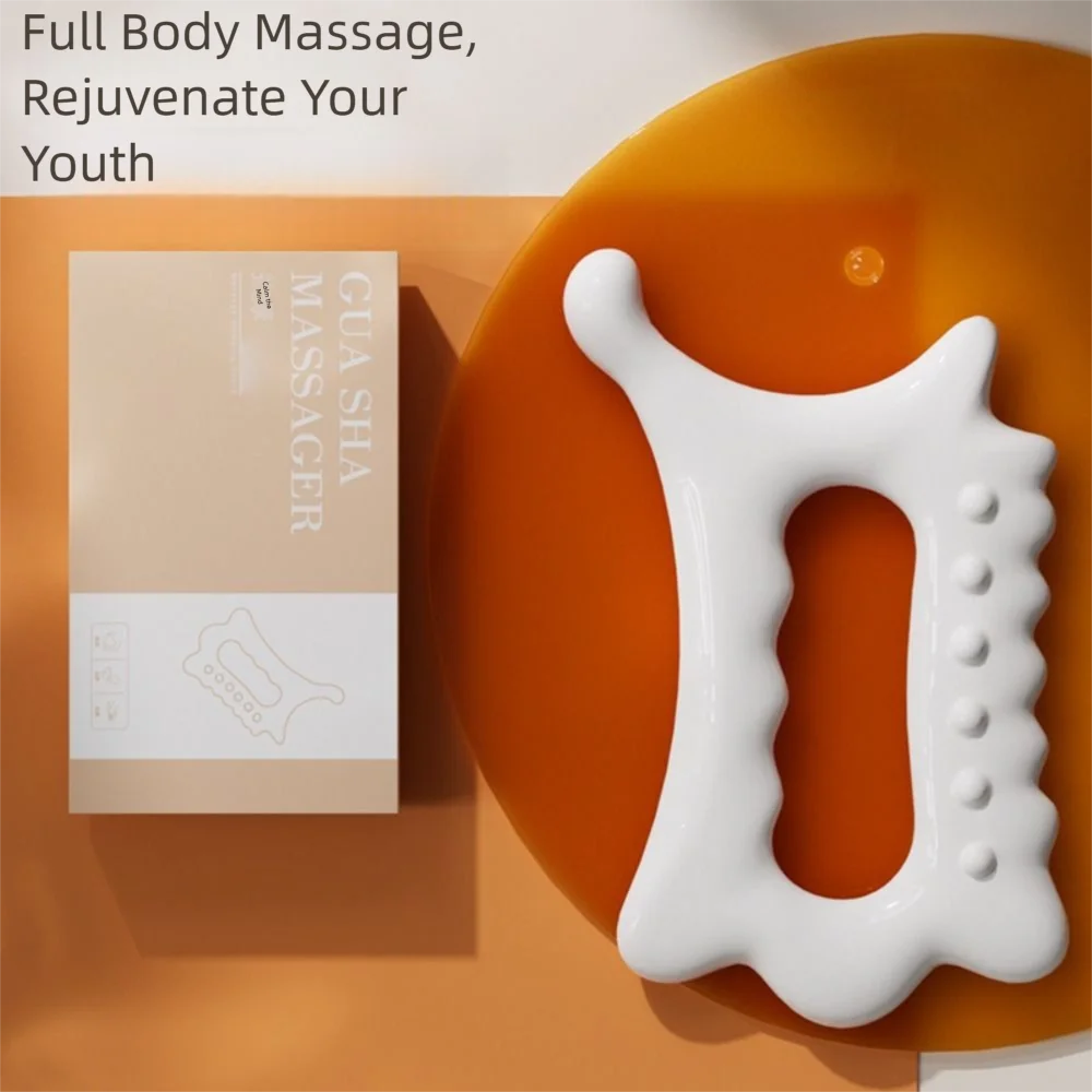

High Quality Ergonomic Handheld Gua Sha Board Face Body Versatile Gua Sha Massage Tool Resin Relaxation Beauty Massager