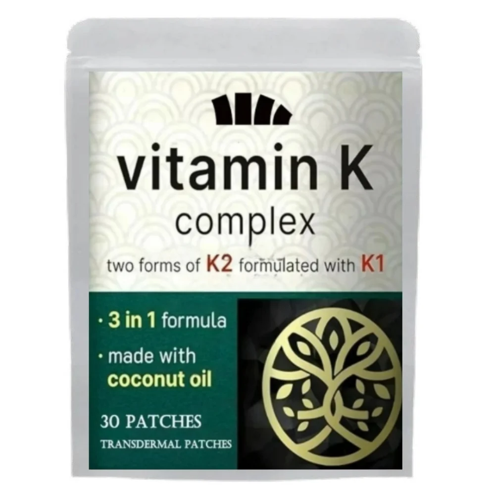 30 Patches Vitamin K Triple Play ( Strength) Plus Additional Vitamins - Transdermal Patches Heart & Bone Support