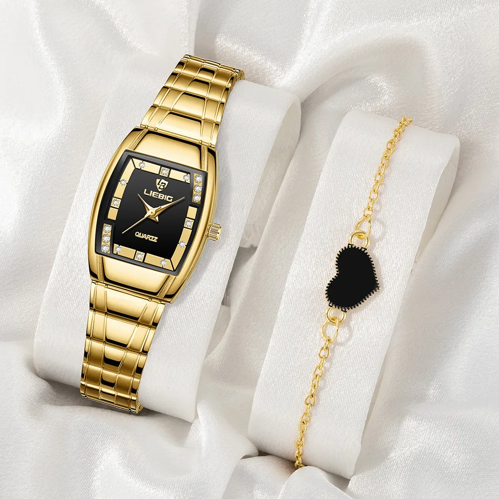 

Роскошные женские кварцевые часы с браслетами, простой дизайн, водонепроницаемые наручные часы с 3 барами, лучший бренд, модный стальной ремень для женщин