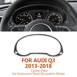 For Audi Q3 2013-2018 Anti-Scratch Handmade Carbon Fiber Car Instrument Panel Decoration Stickers Auto Interior Accessories