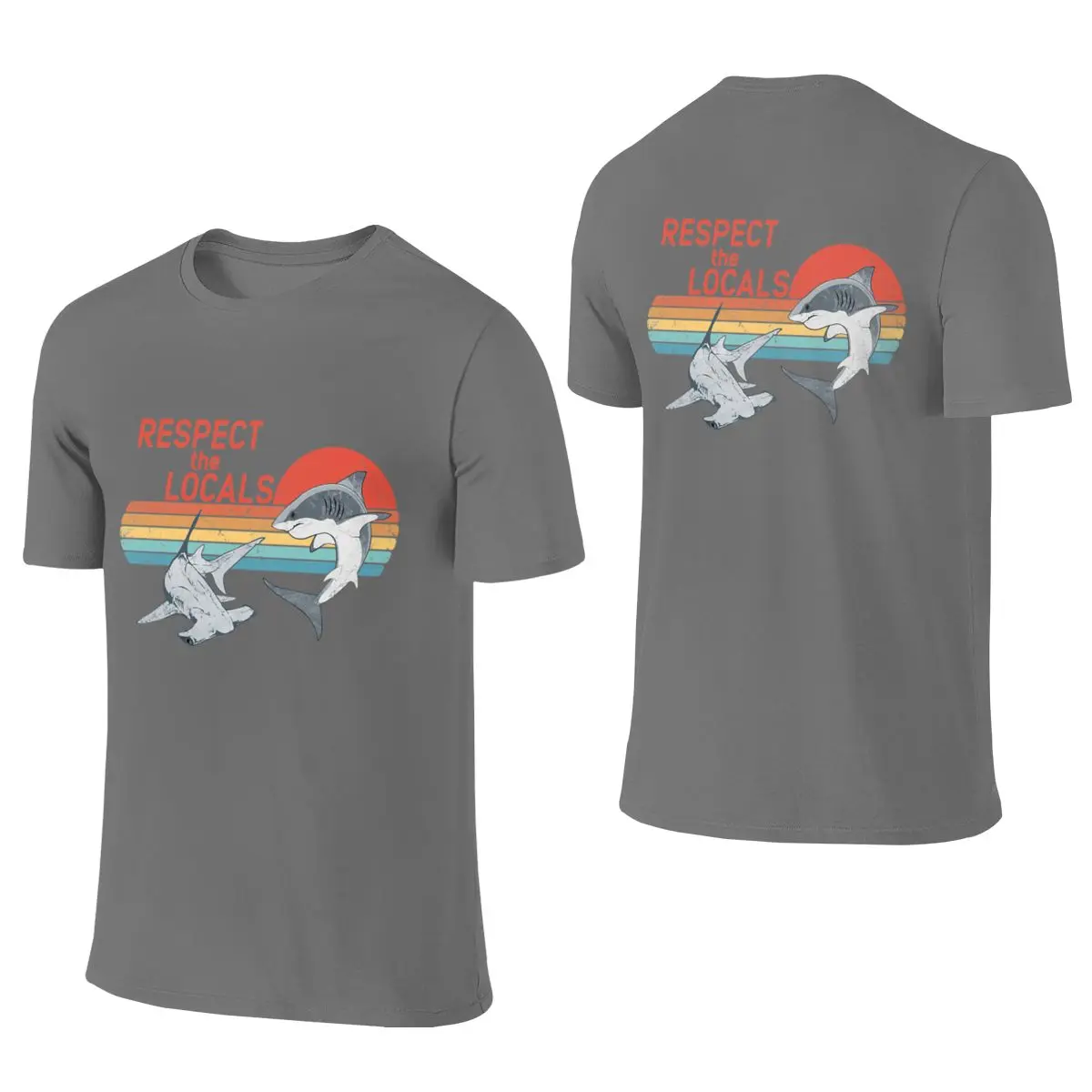 Respect The Locals Smooth Reversible T-shirt Japanese Style Lazy Bright Colors Tees