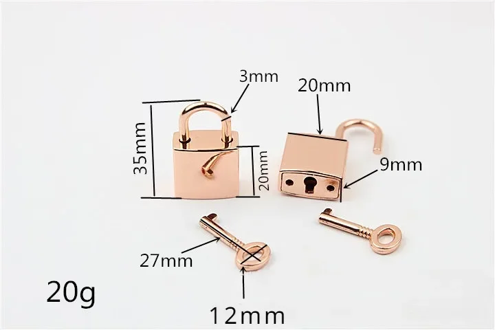 Good Quality Mini Archaize Padlocks Key Lock With Key Supplied For Jewelry Box Storage Box Diary Book Suitcase Gold Silver Color