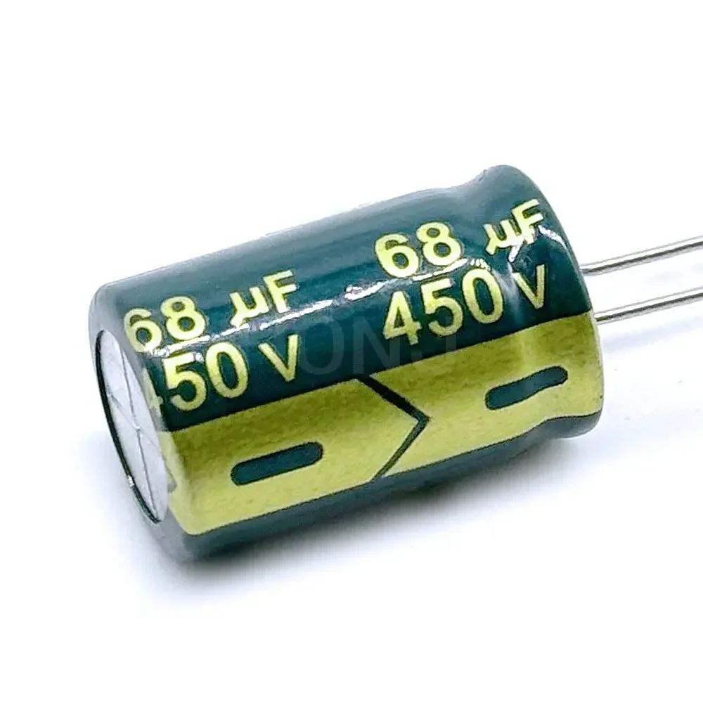 2-5PCS Electrolytic Capacitor 450V68UF 450V 68UF 16X25mm High Frequency Low ESR Aluminum Capacitors 20%