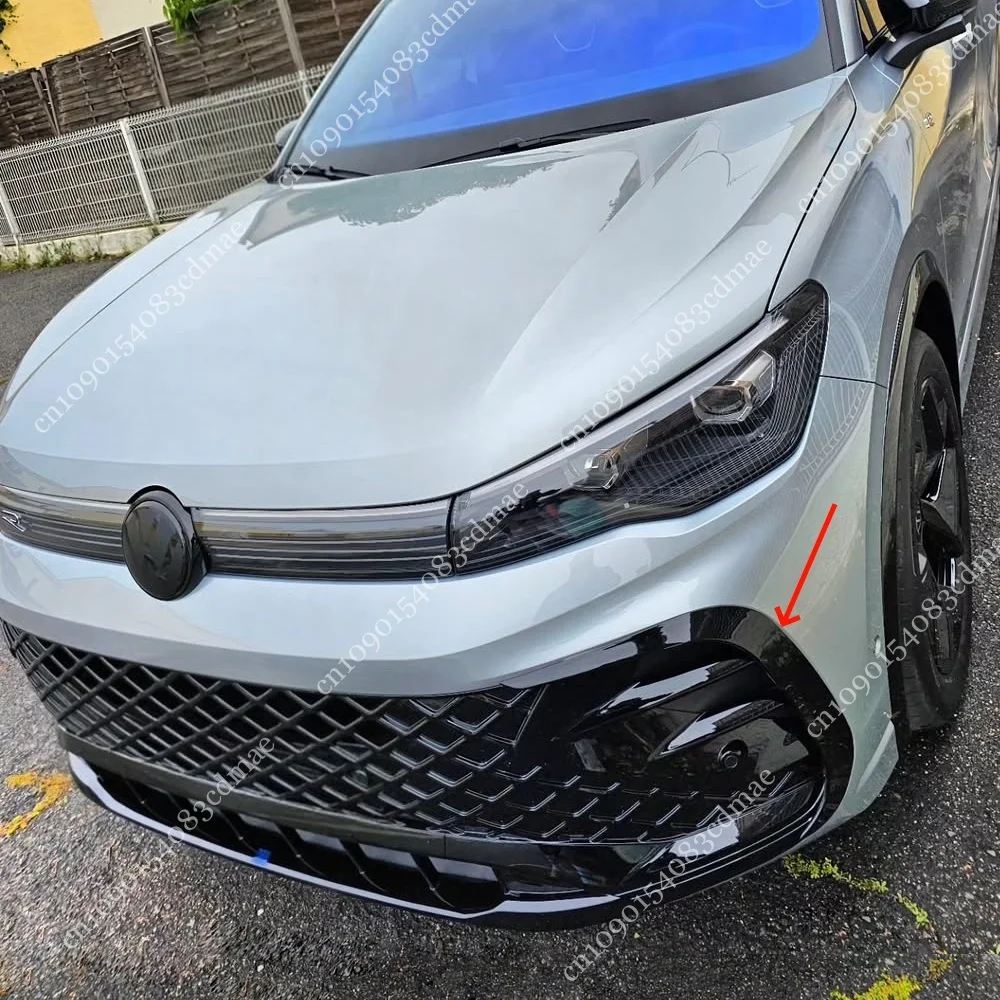 

For VW Volkswagen Tiguan MK3 R-Line 2024 2025 Front Bumper Air Vent Canards Spoiler Splitter Cover Side Wing Knife Body Kit