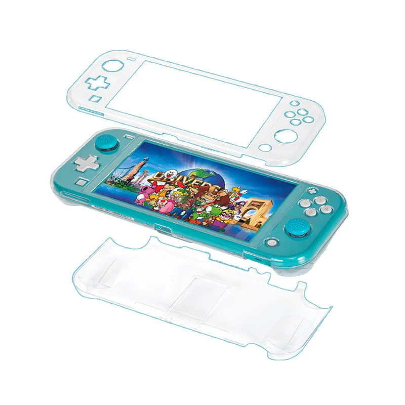 NS Transparent Case Hard Protective Cover Anti-Scratch Crystal Shell Compatible Nintendo Switch Lite Game Console Accessories