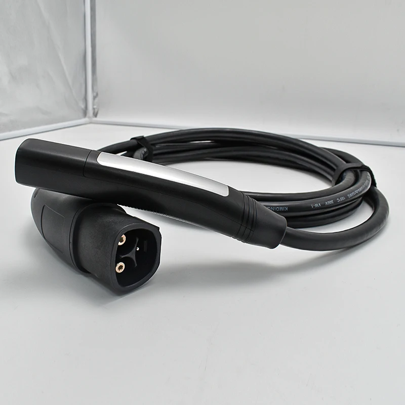 48A Electric Vehicle Charger Extension Cord 5M with Models Y/S/X/3 TESLA Type 1 Type 2 NACS EV Charging Extension Cable