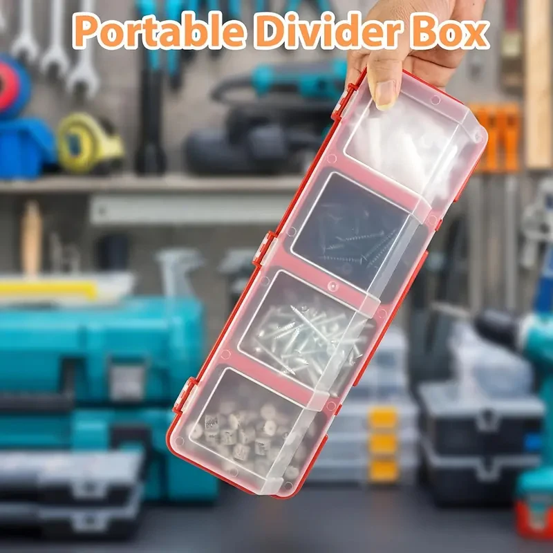 Living Room Classification Screw Parts Box Storage Box Hardware Accessories Plastic Slanted Mouth With Lid Miscellaneous Box