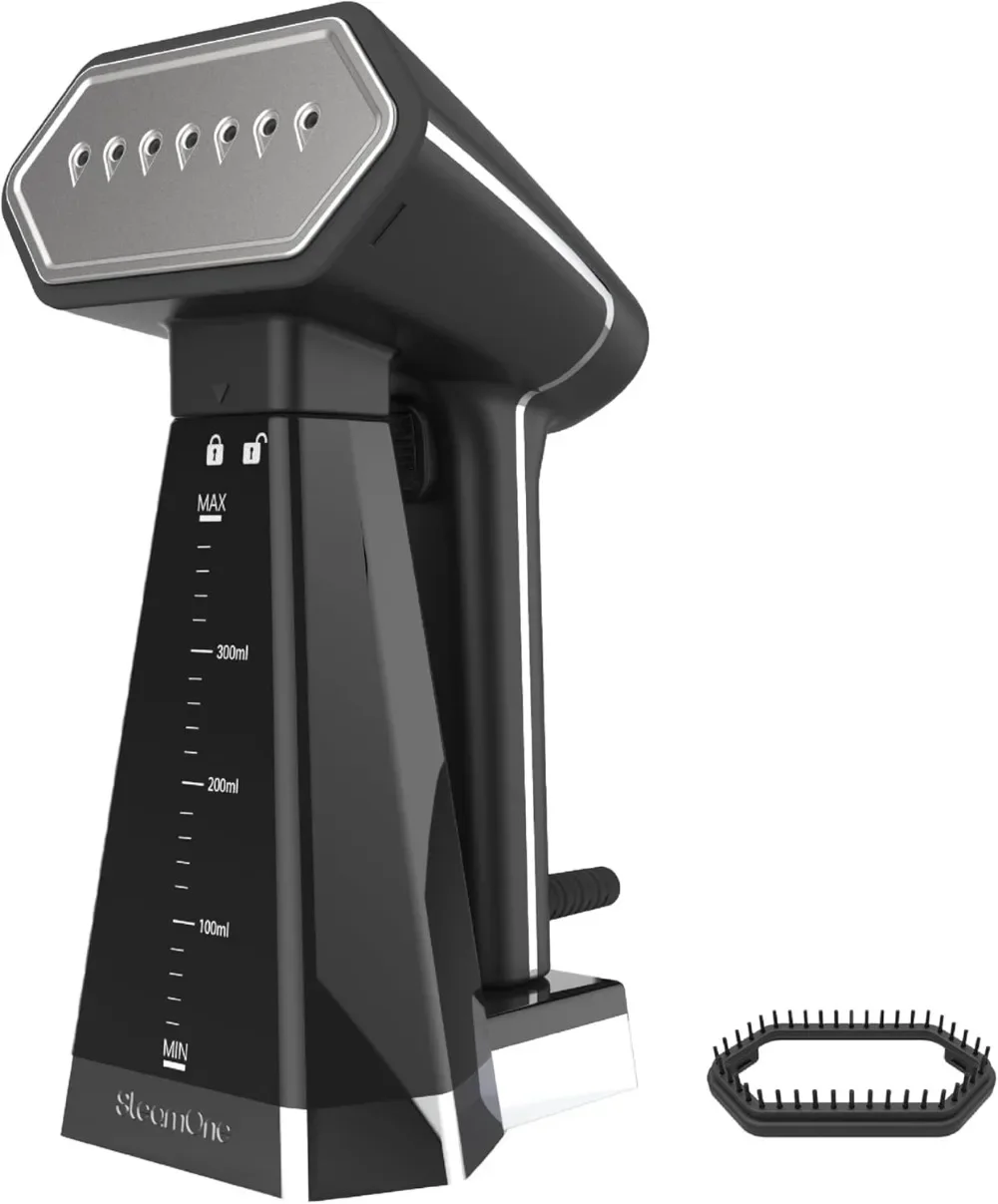 Plancha Vapor Viaje 2000W 30g/min- Plancha Vertical - Elimina 99,99% de Impurezas -Lista en 40s - Todo Tipo de Tela- C
