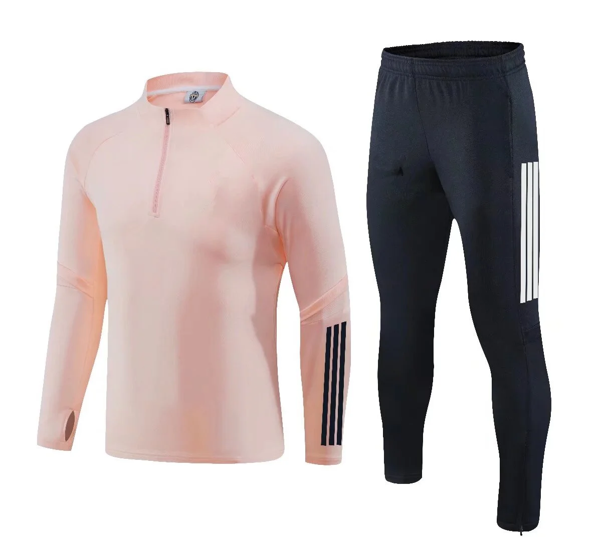 new Sports Set  JuventusesFans Half Zipper Jacket Training wear games Jerseys Soccer  Kit aldult  Tops and trousers Casual Wear