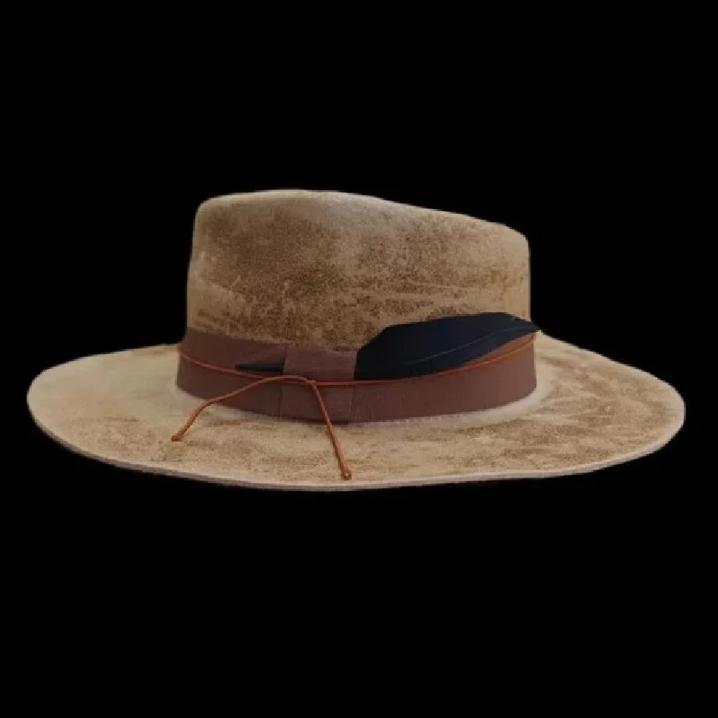 

Autumn And Winter Hot-selling Woolen Fedora Hat, Distressed Felt Hat, Vintage Men's Top Hat