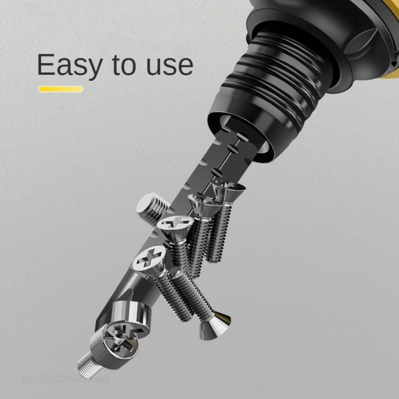 Xiaomi New Deli Ratchet Screwdriver Set Short Handle Cross Groove Drill Telescopic Dual Purpose Small Chrome Portable Home Tool