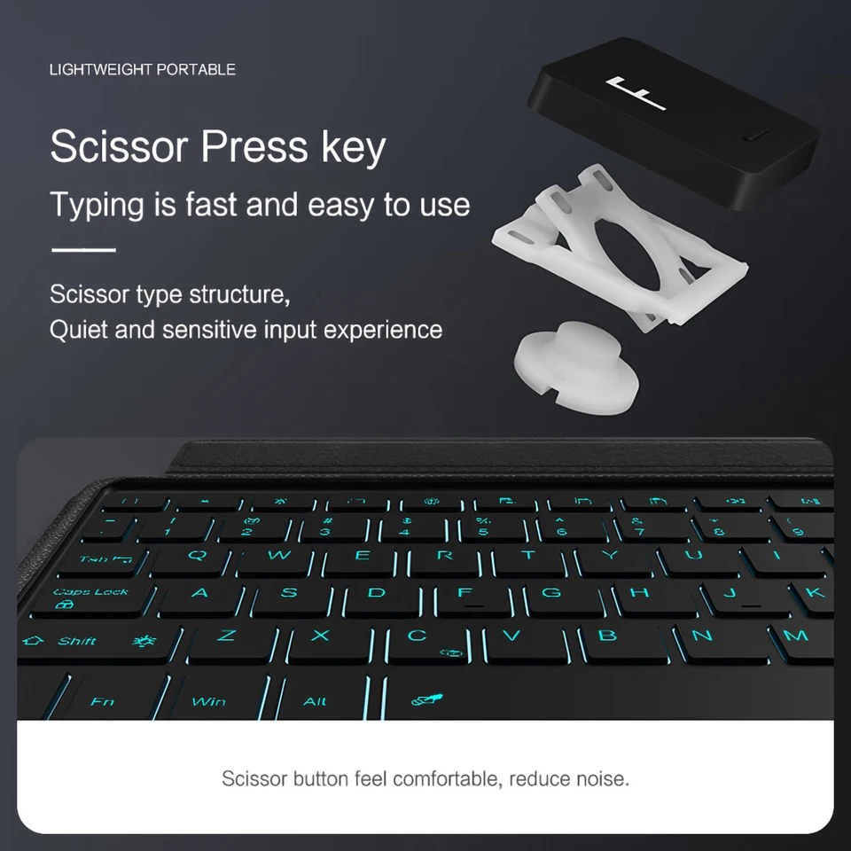 Backlight Keyboard Case For Honor MagicPad 2 MagicPad2 12.3 inch