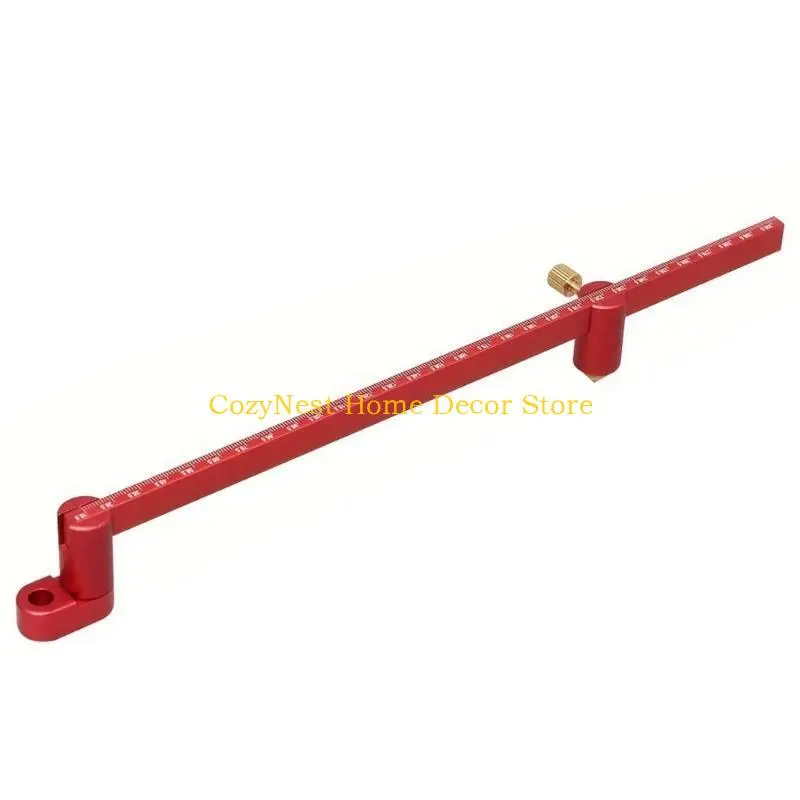 

92MF Large for Drawing Circles Portable Aluminum Woodworking Circles Drawing Ruler Tool