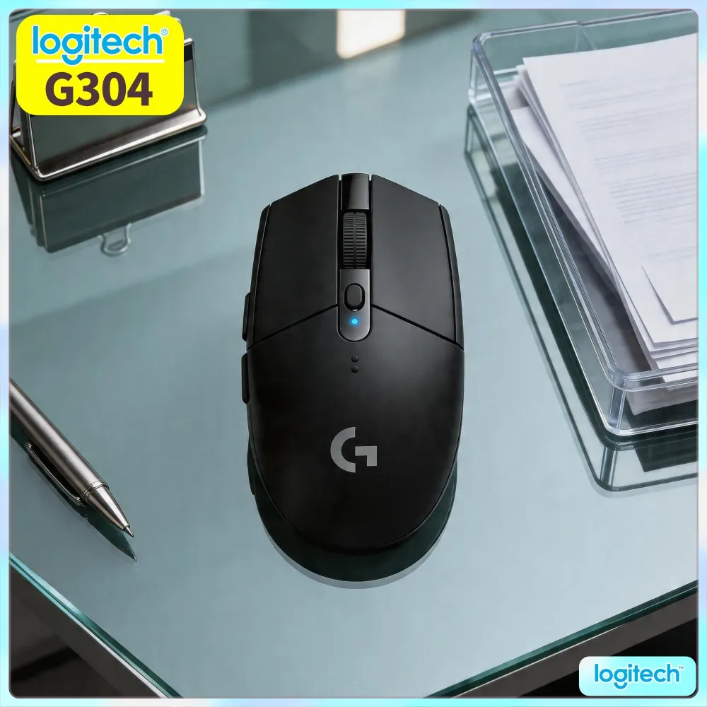 Logitech G304 LIGHTSPEED Wireless Gaming Mouse Ideal Peripheral For Home User Student Gamer Freelancer Remote Staff