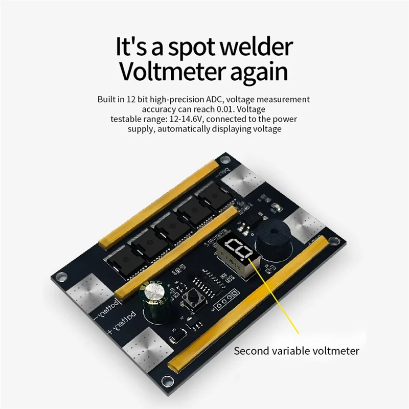 HHTL 18650 Lithium Battery Spot Welder Parts Pen Control Board Touch Welding Machine 12V Automatic Spot 9-Speed Output Module A