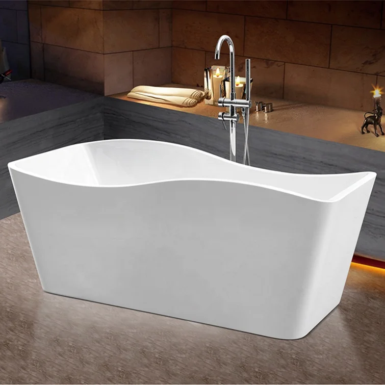 

New Arrive Bath Tubs Irregular Bathtub Freestanding White 1700mm Bath Tub