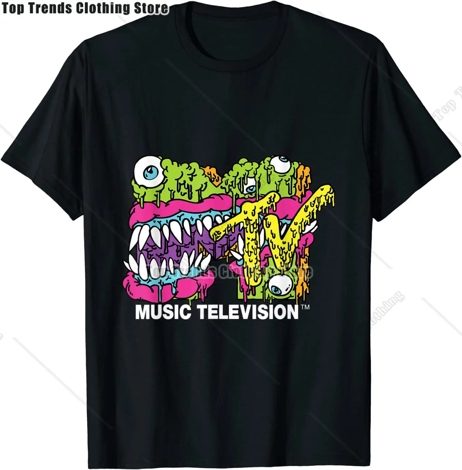 MTV Classic Logo Moster Design T- Shirts T-Shirt