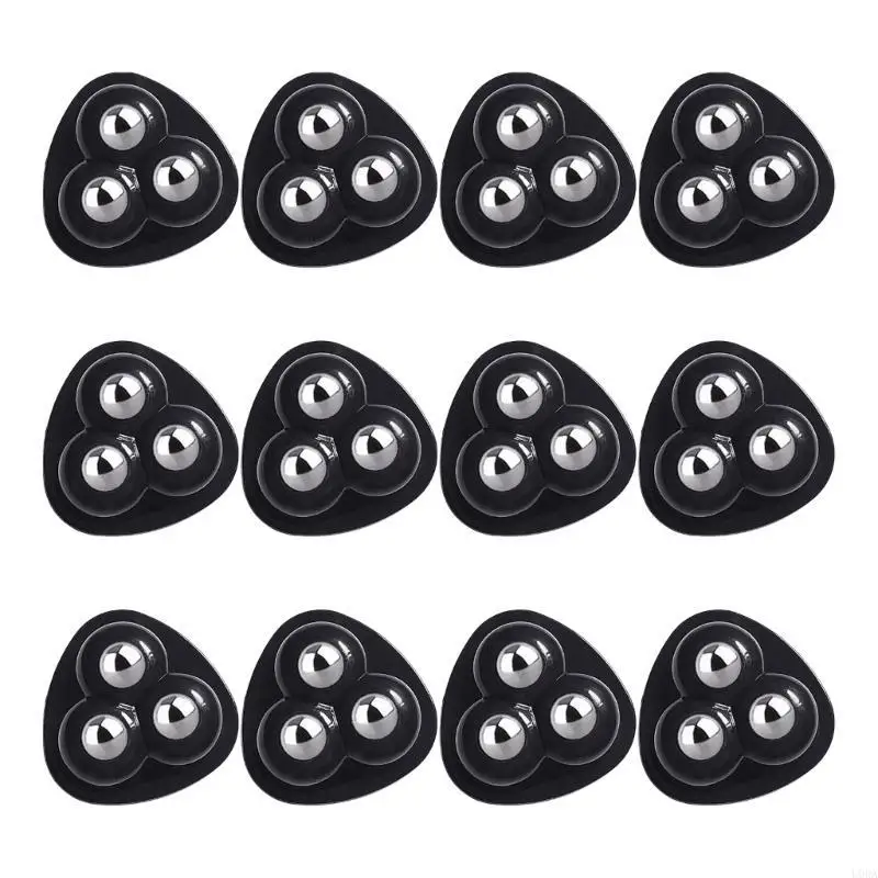  Set of 12 Furniture Castors 13mm Smooth Rolling Wheel For Easy Mobilities