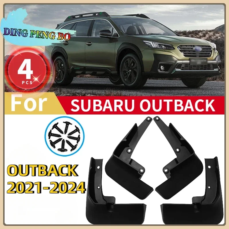 Mud Flaps for Subaru Outback 2021-2024, Front and Rear Fender Splash Guards, 4PCS Custom Fit Mudguards