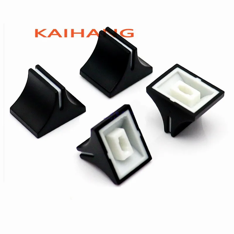 10PCS 14X11X10.5MM Plastic Knob Cap Linear Sliding Potentiometer Push Key Sound Card Mixing Consoles Push Key Cap Inner Hole 4mm