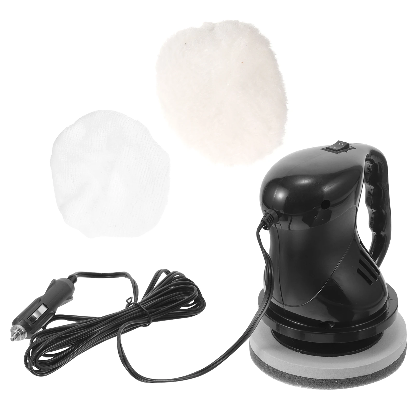 

12V Car Polisher Waxing Machine Kit Auto Mini Black Ergonomic Handle Vent Flank Dust Prevention Heat Dissipation Polishing