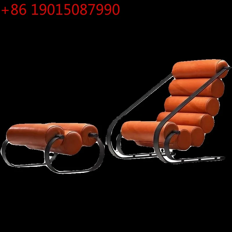 

Designer creative leisure single chair stainless steel paint electroplating sofa chair special-shaped recliner