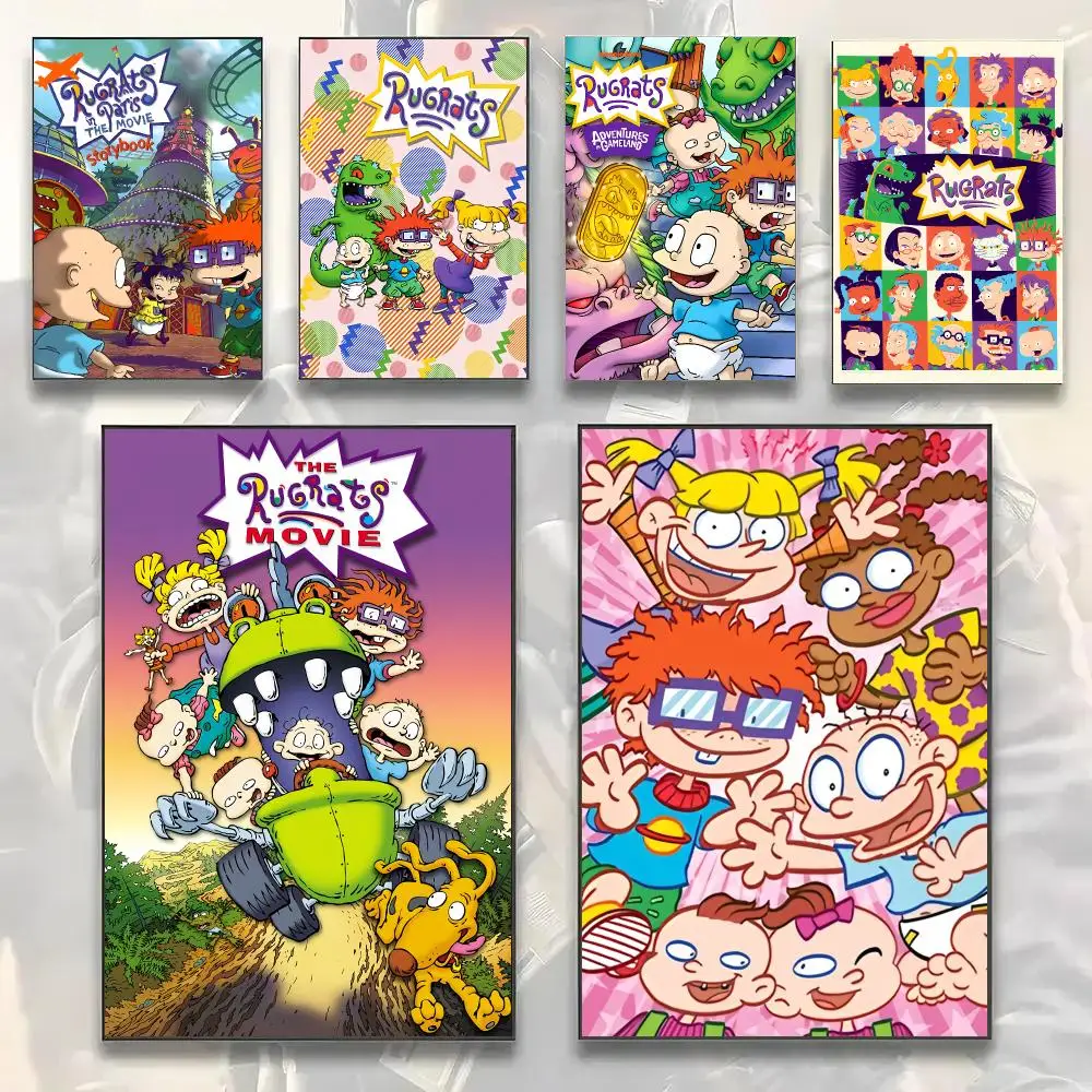 Nostalgic Anime R-Rugrats Painting Calligraphy Modern Canvas Wall Art Prints for Living Room Decor | Wall Decals