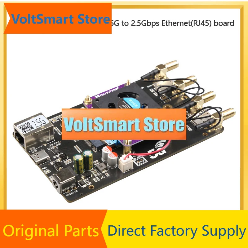 VoltSNew (model:MR5210)5G To 2.5Gbps Ethernet(RJ45) Board,USB3.0-C,DC5.5 Input, Support RM520N-GL RM510Q-GL,RM521F-GL, RM500Q,RT
