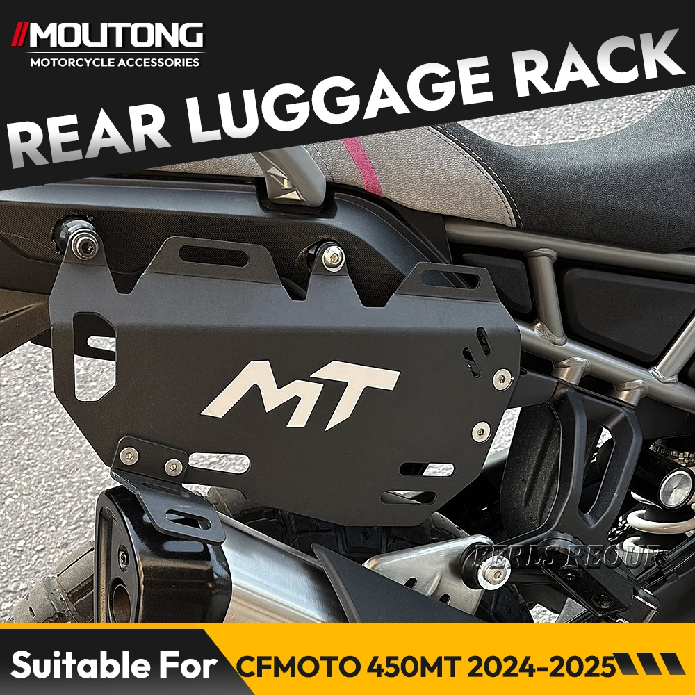 

For CFMOTO 45OMT 2024 2025 Rear Luggage Rack Motorcycle Side Pocket Brackets Side Bag Bracket Side Luggage Carrier Mount Holder
