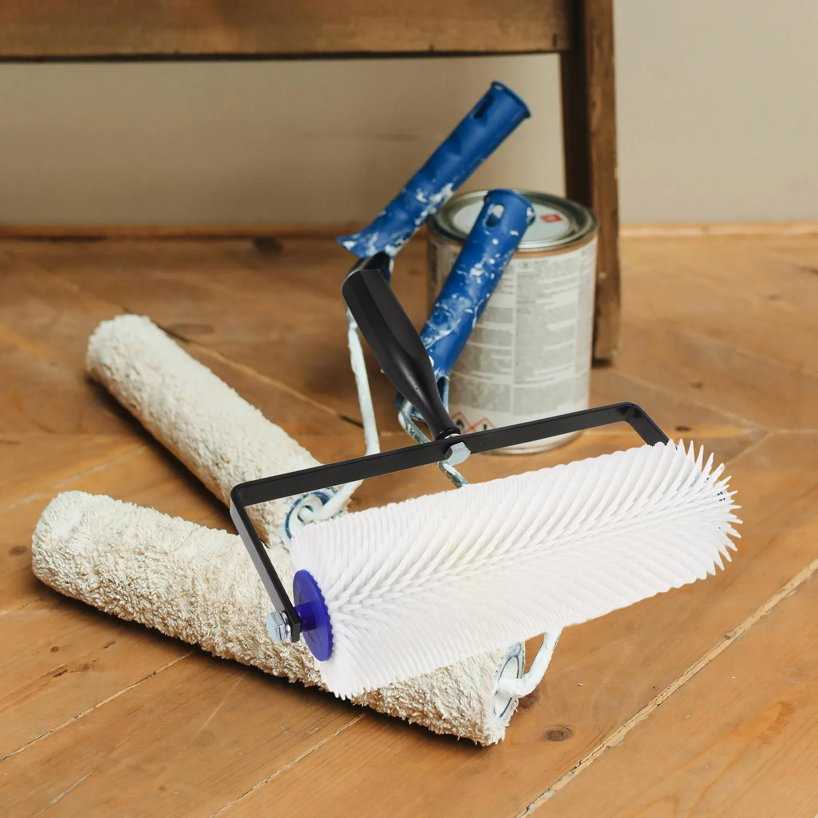 

Screed Spiked Roller Self Leveling Defoaming Device Bubble Remove Tool Paint Roller Bubble Remove Tool Defoaming Device