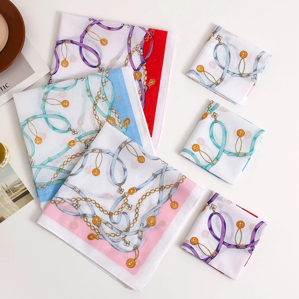 Fazzoletto da donna morbido e confortevole, fazzoletto sottile nostalgico vecchio stile, fazzoletto portatile per uscire, souvenir per la festa della mamma della stagione del matrimonio