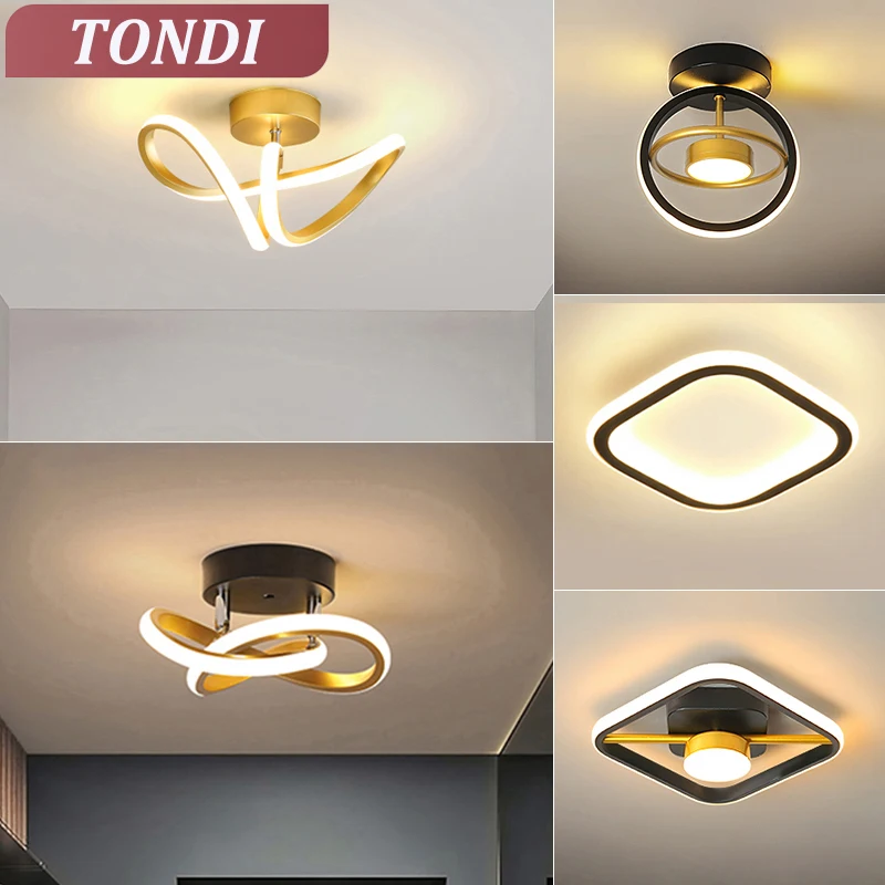 New Modern LED Ceiling Light Simple Balcony Crossing Light Home Corridor Porch Channel Ceiling Light Nordic Wind Cloakroom Light