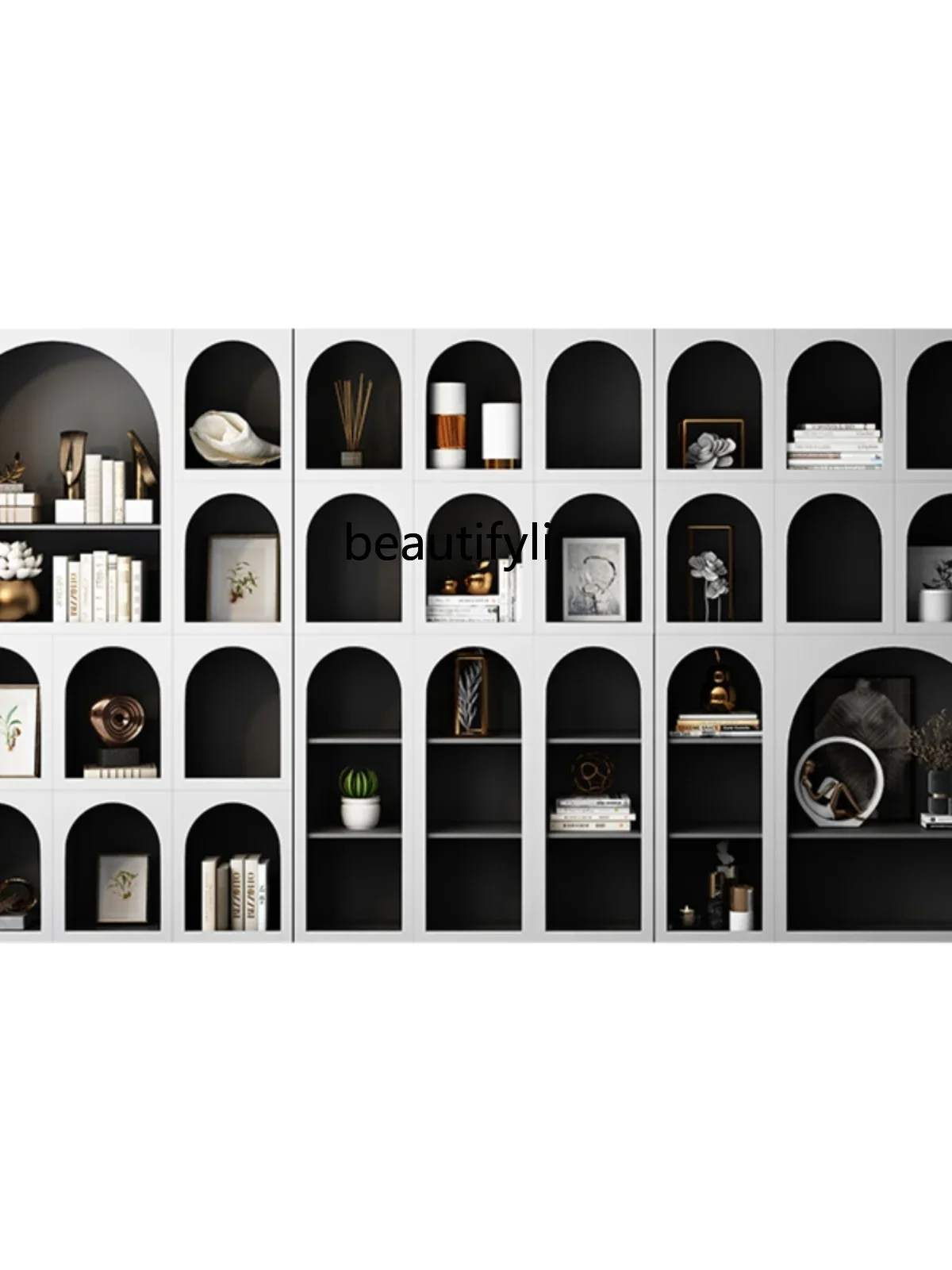 

14 Nordic Light Luxury Bookcase Partition Display Showcase Minimalist Modern Fashion Arch Decoration Silent Cabinet furniture