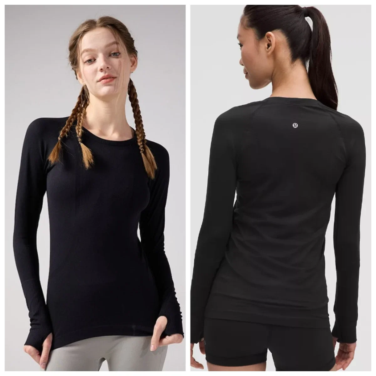 

Yoga Clothes Sports Slim Fit Spice Girls New Long Sleeves Round Neck Seamless Slim Running Pilates Quick Drying Long Sleeves