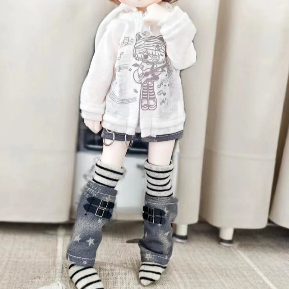 1/4 1/6 Doll's Clothes for 45/30cm Bjd Doll Top,Shorts,Socks,Leg Covers,Pillows Girl Toys Dress Up Play House Doll Accessories