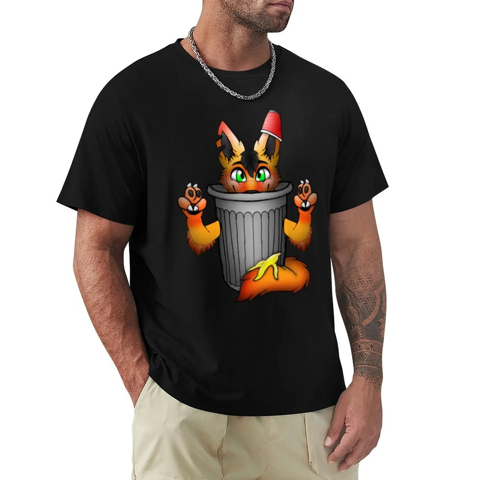 Furry Trash T-Shirt Plus Size Non-Shrink T-Shirt