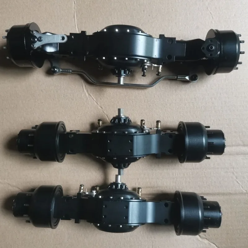 

Metal Integrated Axle 6X6 Front Rear Through Axle Kit for 1/14 Tamiya RC Truck SCANIA VOLVO Mercedes-Benz ACTROS MAN Car Parts