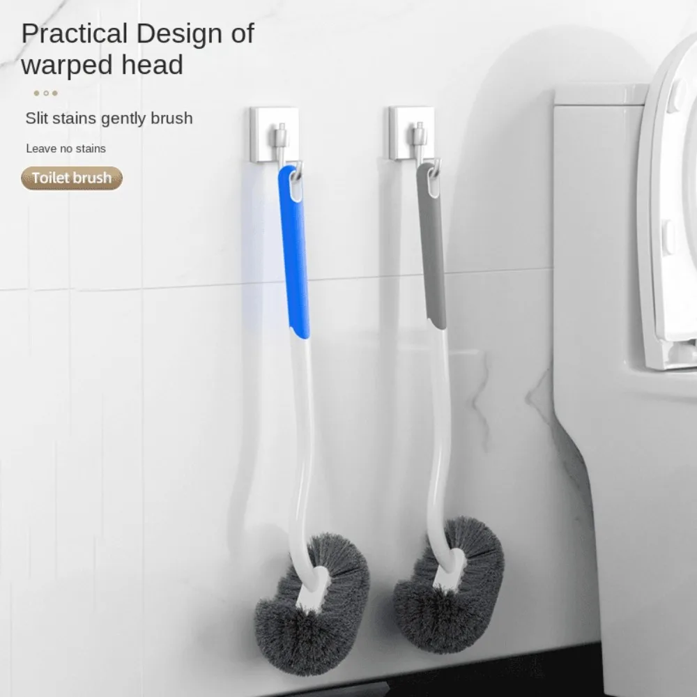 Wall-mounted S-type S-type Toilet Brush Soft Hair No Dead Corners Corner Gap Brush Long Handle Squatting Toilet Cleaning Brush