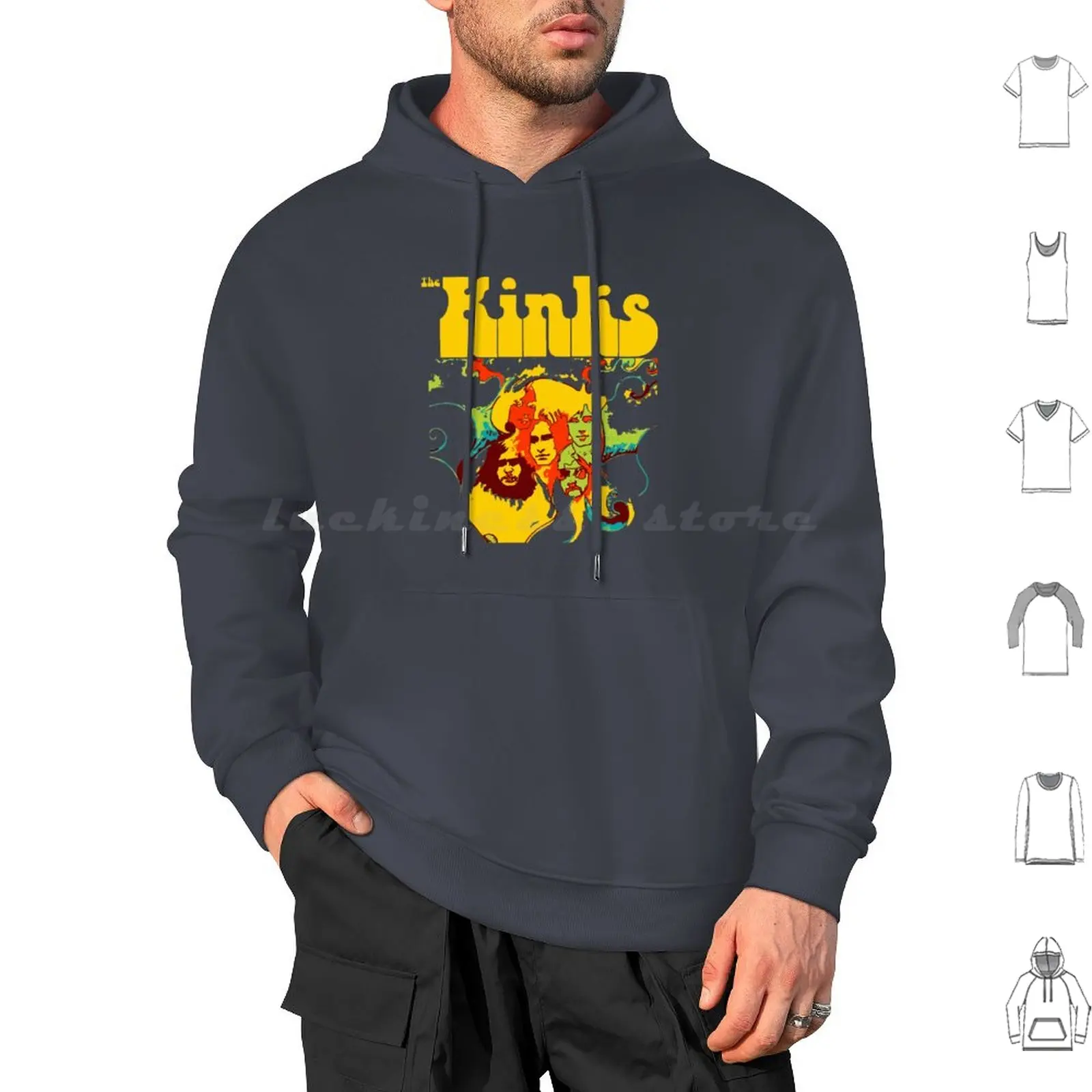 The Kinks Tri-Blend Hoodie cotton Long Sleeve The Kinks Band The Kinks Band Kinks The Band Idea Quote Sayings Funny Humor