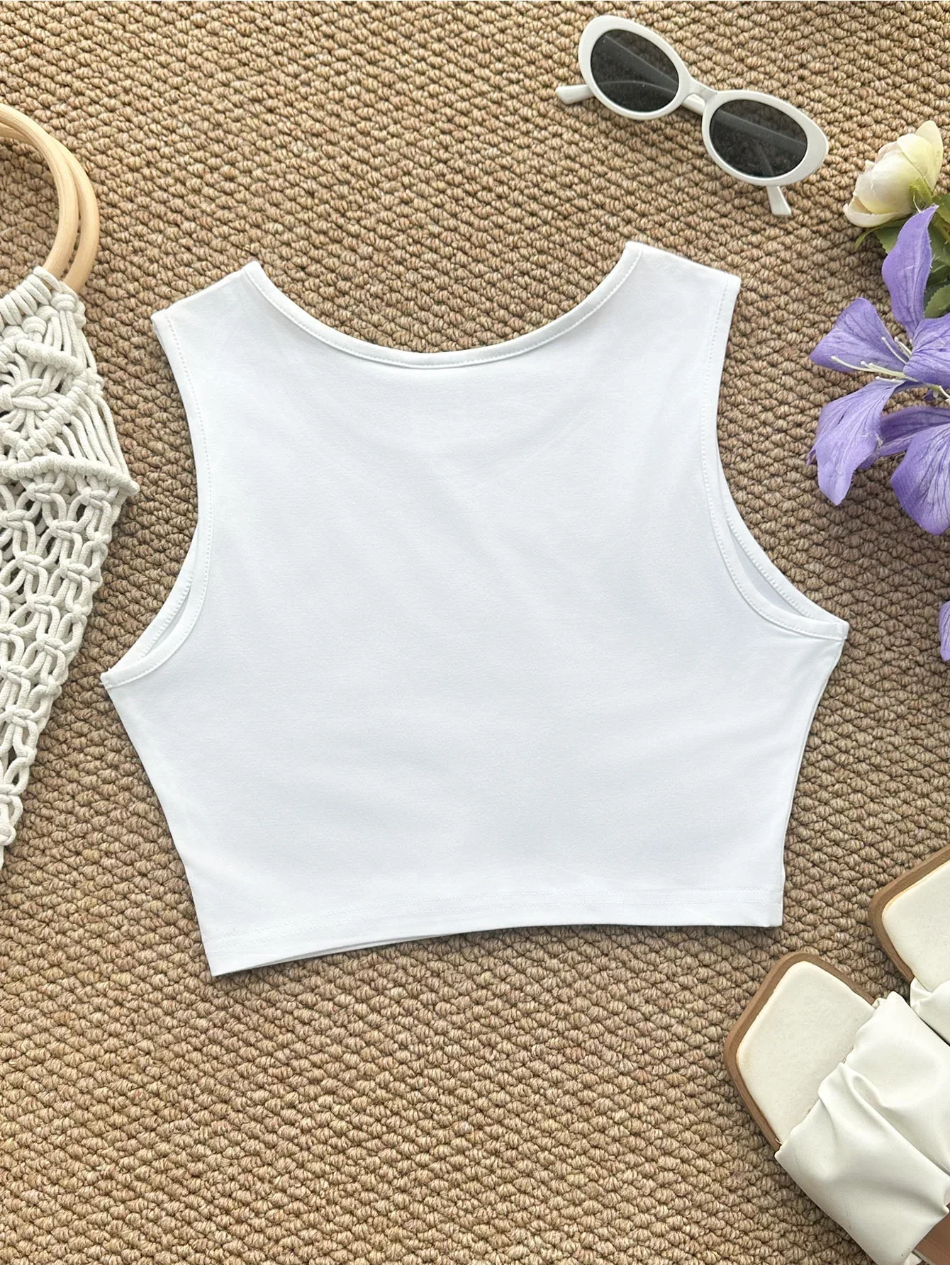 Letter Faith Over Fear Print Crop Tank Tops Vintage Sexy Vest T Shirt Women's O-neck Sleeveless Graphic Crop Tops Clothes Femme