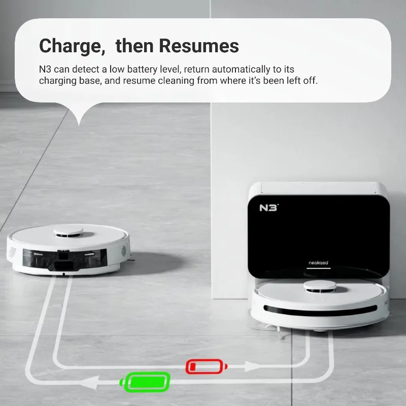 Airo House Cleaning Smart Robotic Vacuum Cleaner with Mop 4000Pa Suction 5200mAh Battery App-Controlled for Home Carpet