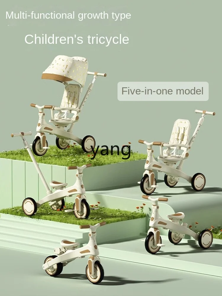 CX-Tricycle à pédales pour enfants, trolley de marche pour bébé, vélo pour bébé