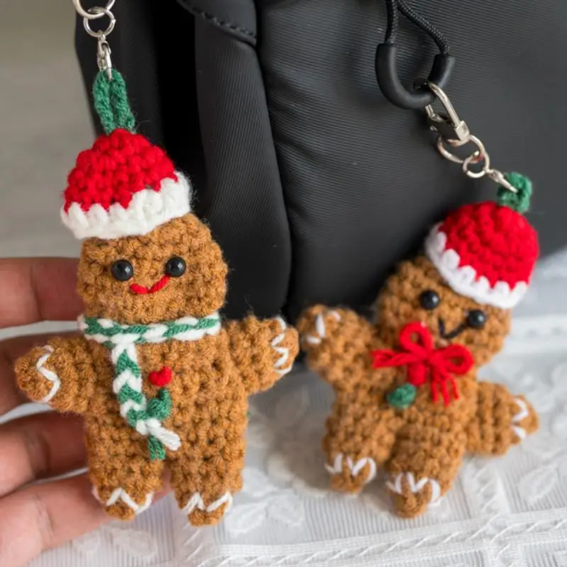 Gingerbread Man Ornaments For Christmas Tree Assorted Plastic Christmas Tree Hanging Decorations 2024 Xmas Noel Navidad Decor