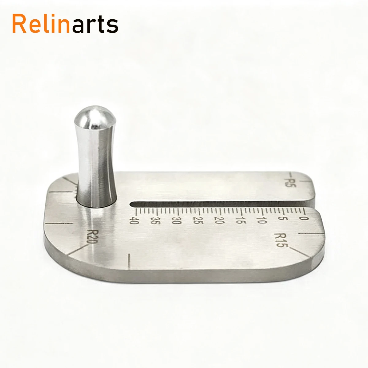 1Pcs Stainless Steel Leather Strip Cutting DIY Leather Craft Adjustable Spacing Flat Oblique Cutting Positioning Gauge Tool
