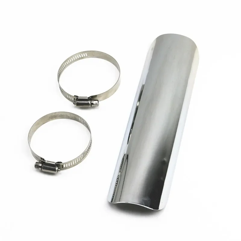 

Plain Exhaust Heat Shield Heel Guard Cover for Harley Honda Kawasaki Suzuki Yamaha