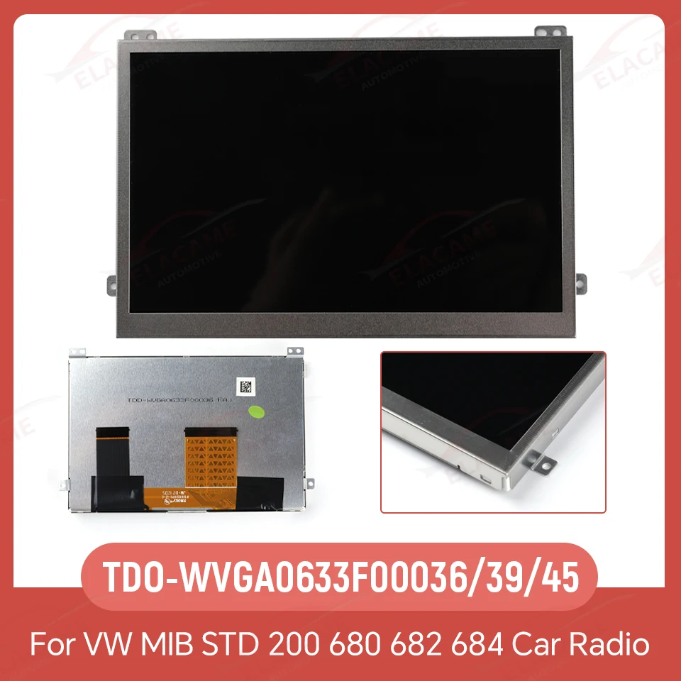

6.5-inch LCD Touch Screen compatible with TDO-WVGA0633F00045,TDO-WVGA0633F00039, suitable for Volkswagen Skoda 682c, 200h, 200m.